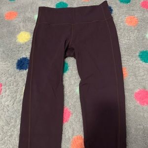 GUC athleta capris eggplant/dark purple Sz medium